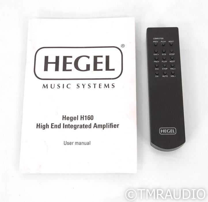 Hegel H160 Streaming Integrated Amplifier; H-160; Remote; Black