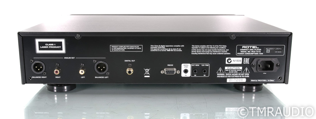 Rotel RCD-1572 CD Player; RCD1572; Remote