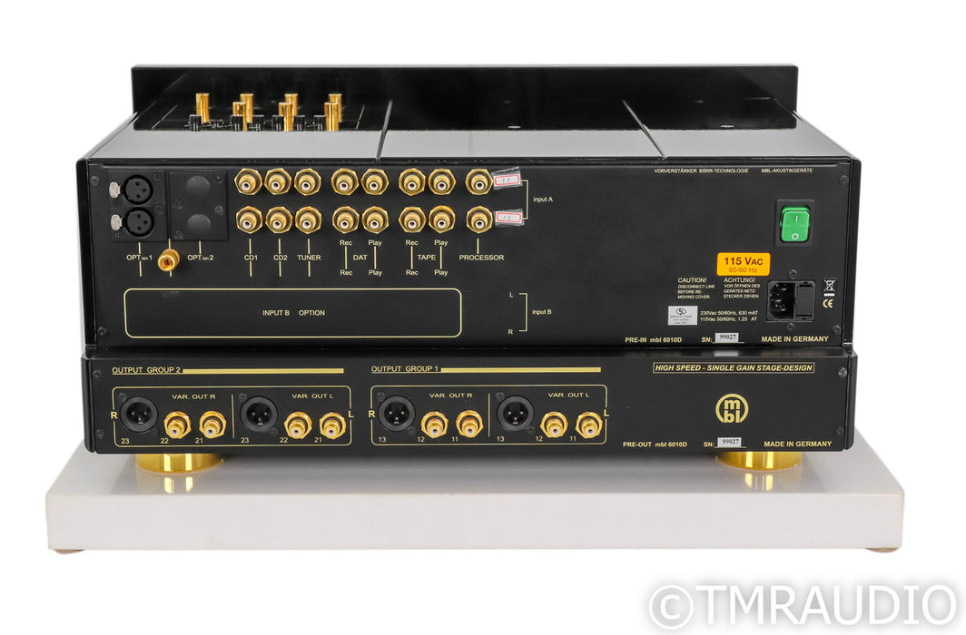 MBL Der Vorverst√§rker 6010 D Stereo Preamplifier; 6010D; Black & Gold