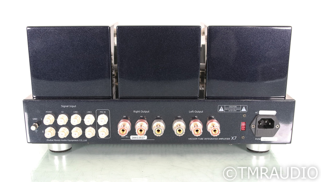 MUZISHARE X7 Stereo Tube Integrated Amplifier; Remote; X-7