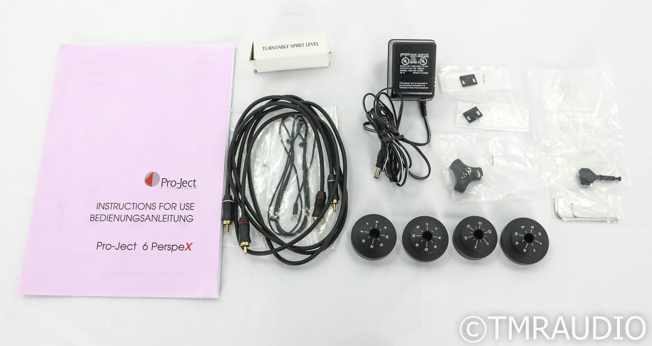 Pro-Ject 6 PerspeX Turntable; (No Cartridge); Evolution Tonearm; Black