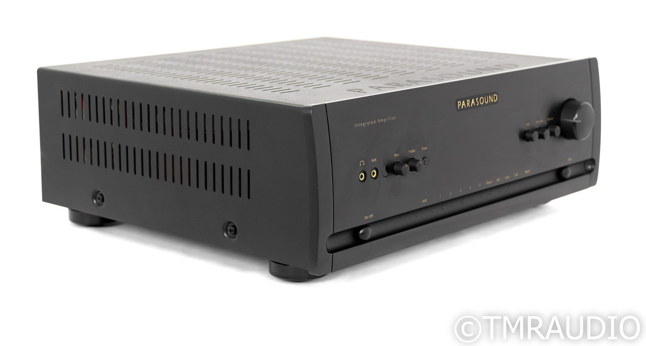 Parasound Halo Stereo Integrated Amplifier; Remote; Black; MM / MC Phono