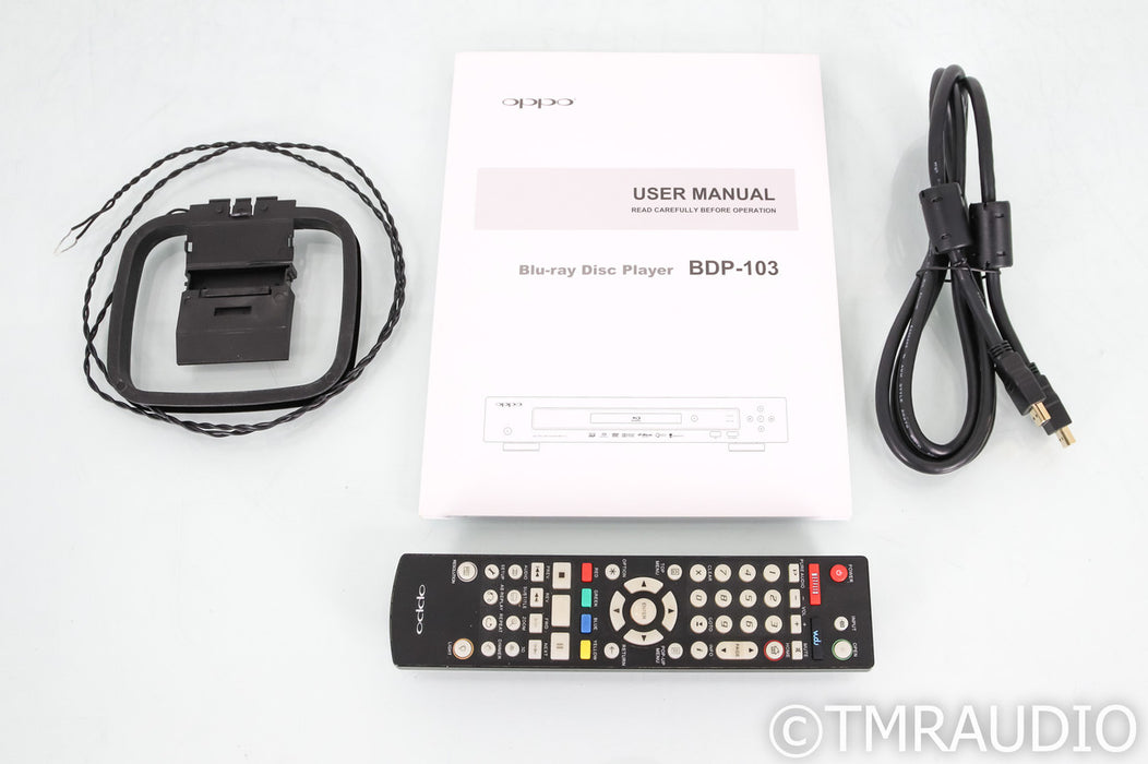 Oppo BDP-103 CD / SACD / DVD / Blu-Ray Player; Remote; Black; BDP103