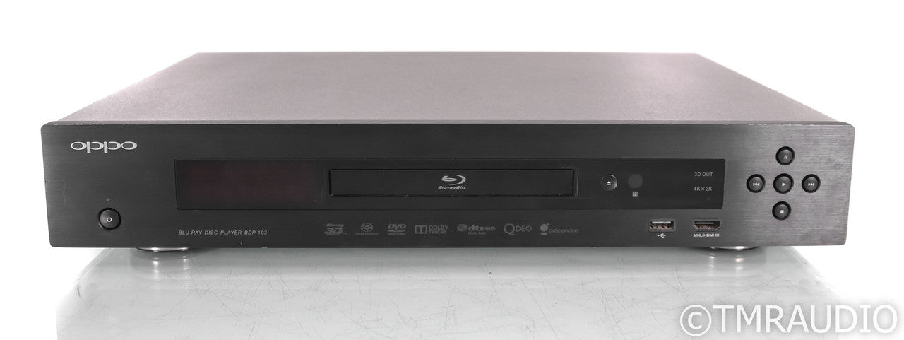 Oppo BDP-103 CD / SACD / DVD / Blu-Ray Player; Remote; Black; BDP103