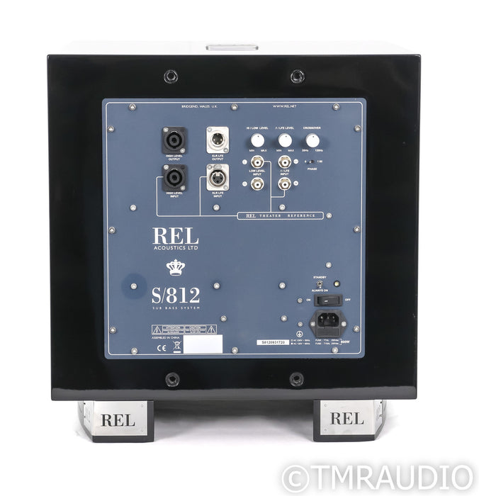 REL S/812 12" Powered Subwoofer; Gloss Black