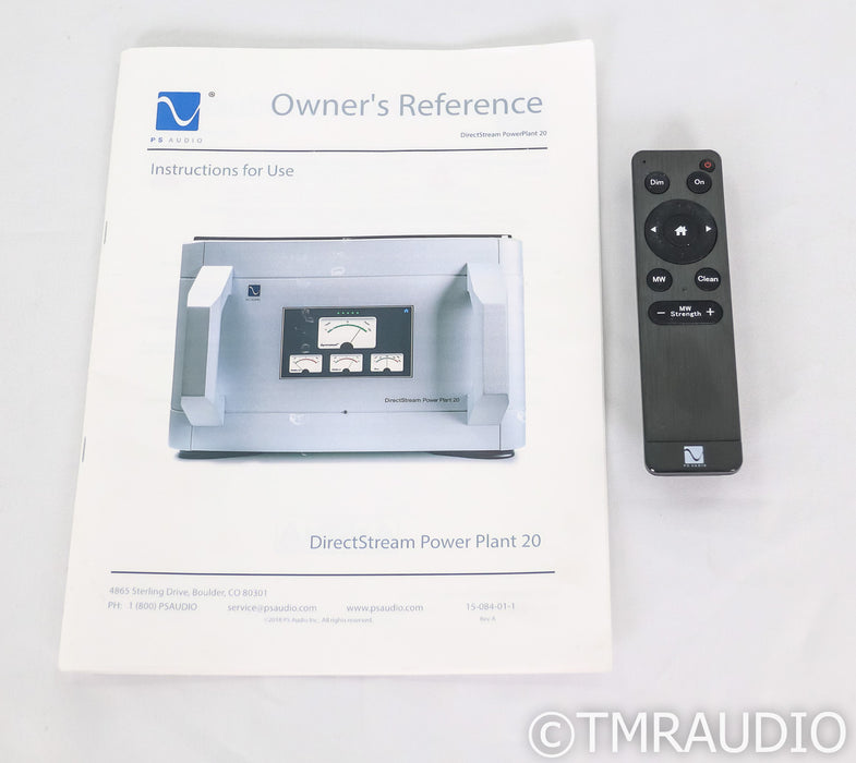 PS Audio DirectStream PowerPlant 20 AC Power Regenerator; Remote; Black; P20 (Used)