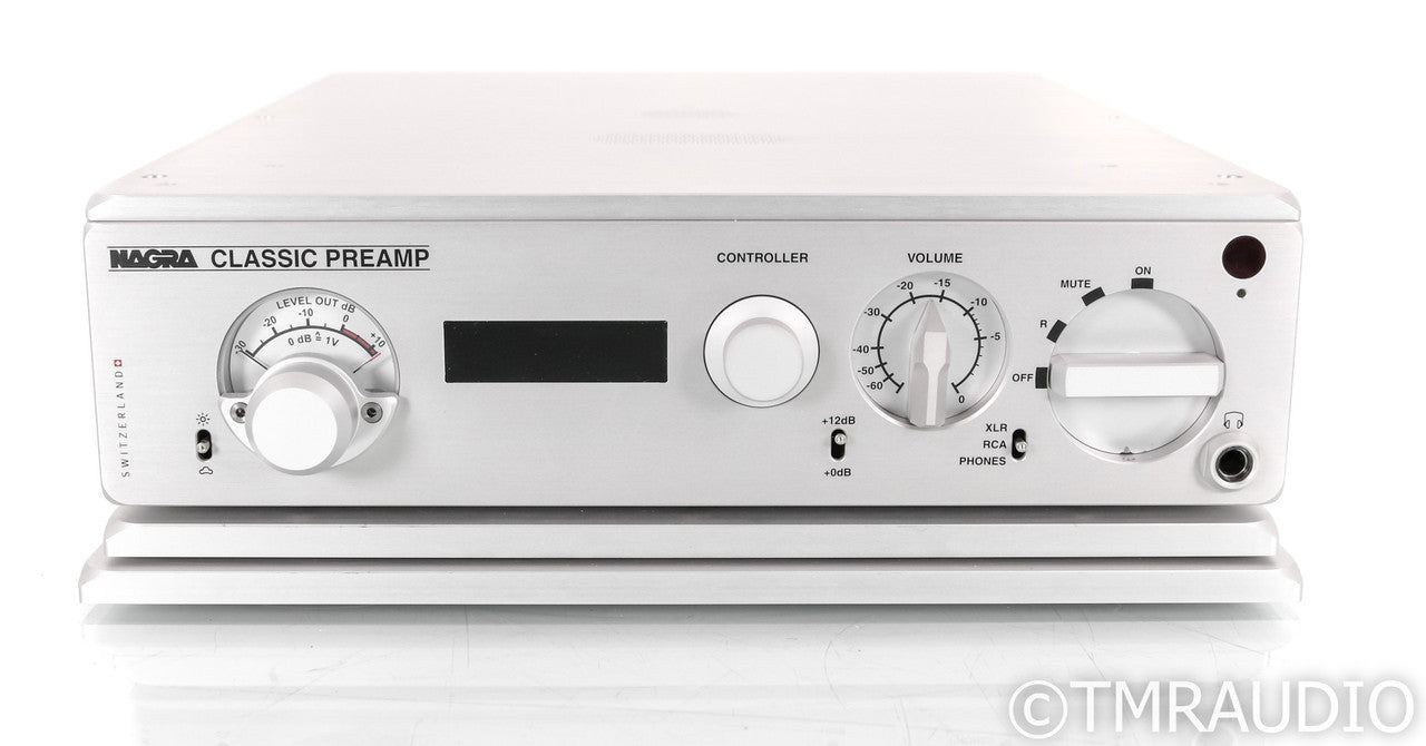 Nagra Classic Preamp Stereo Tube Preamplifier; Silver; VFS Isolation Platform