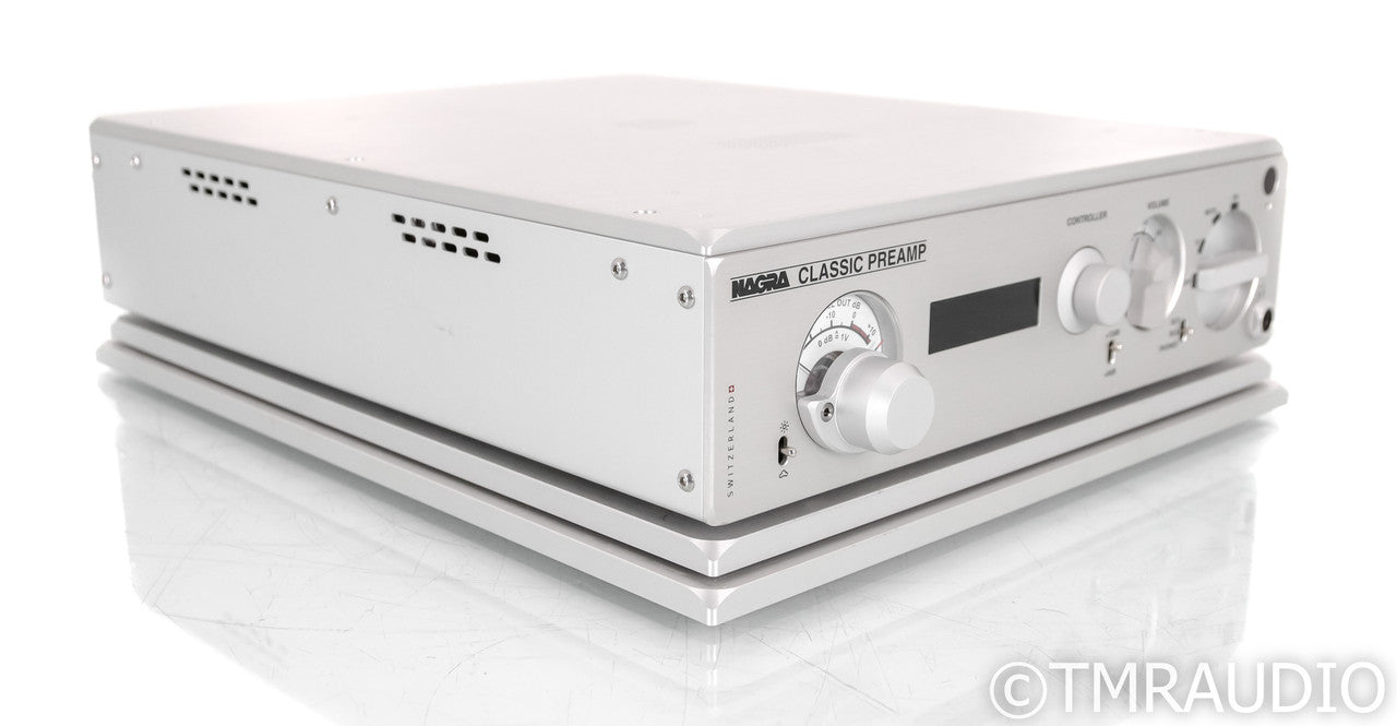 Nagra Classic Preamp Stereo Tube Preamplifier; Silver; VFS Isolation Platform