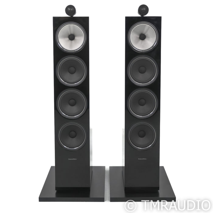 B&W 702 S2 Signature Floorstanding Speakers; Gloss Black Pair