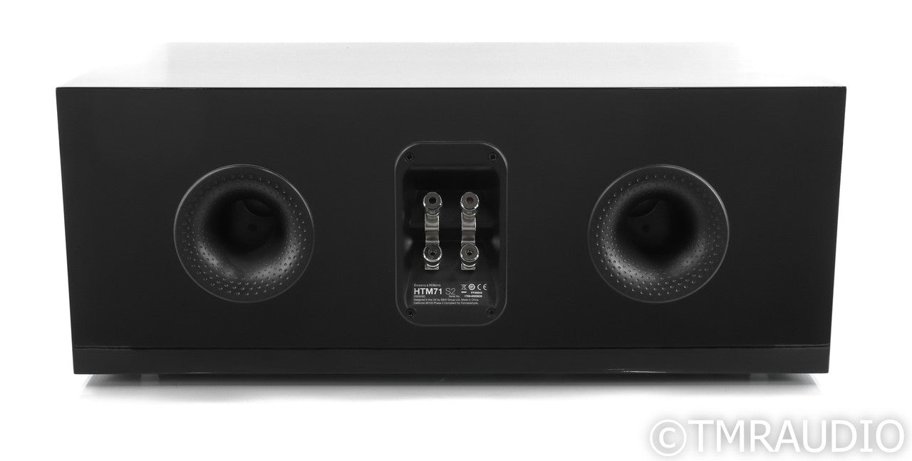 B&W HTM71 S2 Center Channel Speaker; Piano Black