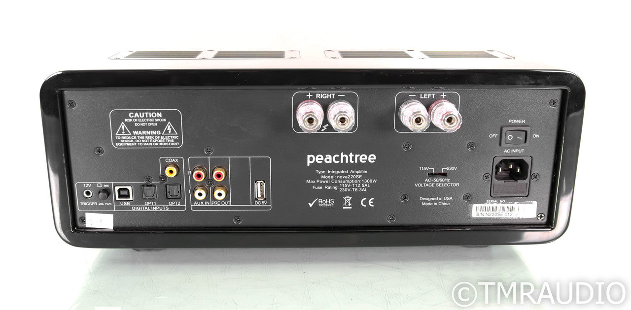Peachtree Nova 220SE Stereo Tube Hybrid Integrated Amplifier; Gloss Black; Remote