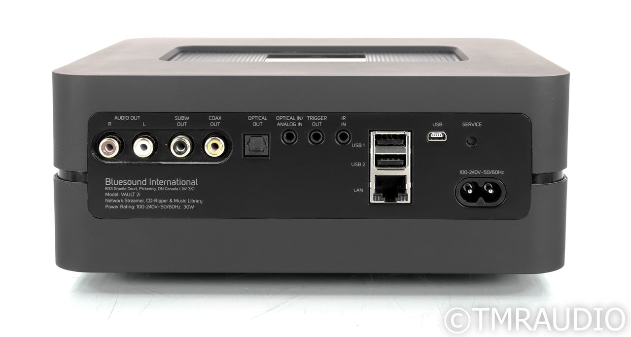 Bluesound Vault 2i Wireless Streamer / Server / CD Ripper; Black; 2TB HDD