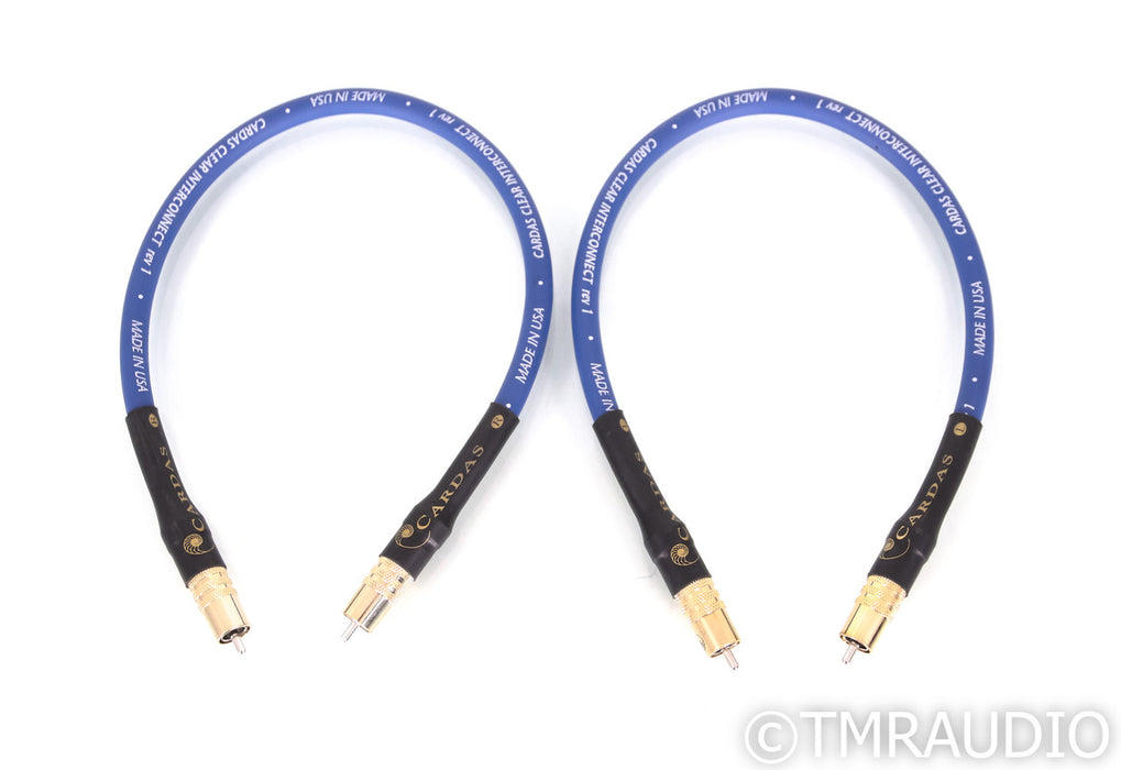 Cardas Audio Clear RCA Cables; .5m Pair Interconnects