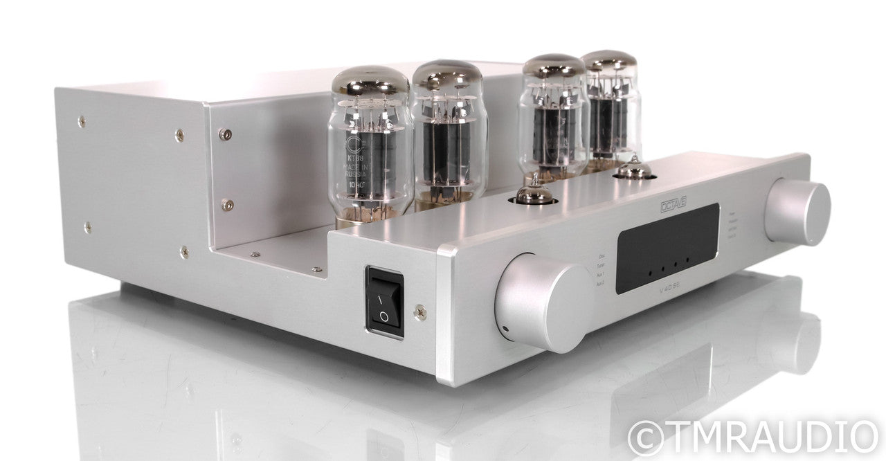 Octave Audio V40 SE Stereo Tube Integrated Amplifier; V-40; Remote; Silver