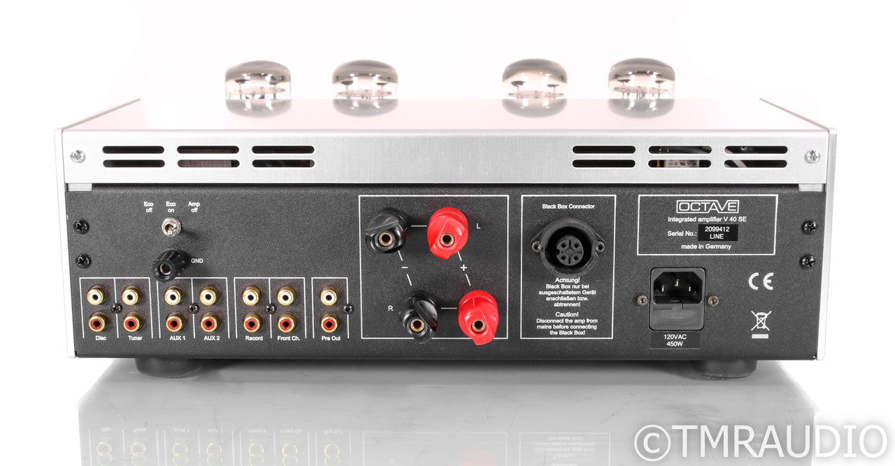 Octave Audio V40 SE Stereo Tube Integrated Amplifier; V-40; Remote; Silver