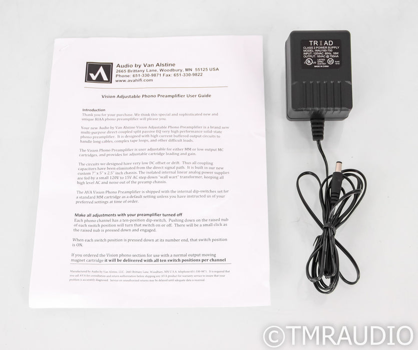 Van Alstine Vision Q MM / MC Phono Preamplifier; Black