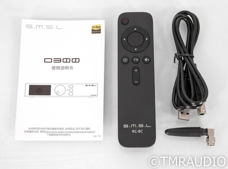 SMSL D300 DAC; Black, Remote, USB, Bluetooth, D-300