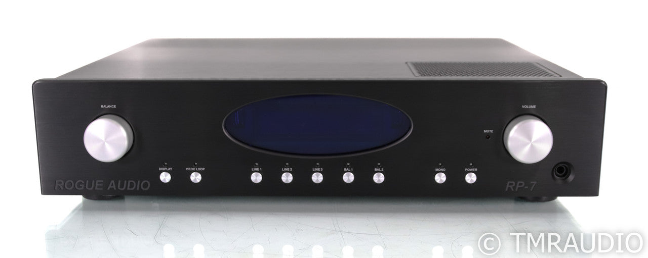 Rogue Audio RP-7 Stereo Tube Preamplifier; Remote; RP7; Black