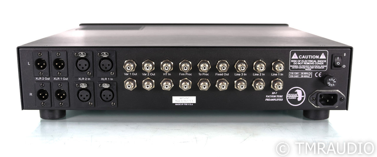 Rogue Audio RP-7 Stereo Tube Preamplifier; Remote; RP7; Black