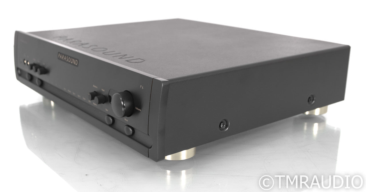 Parasound Halo P6 2.1 Channel Preamplifier; Black; Remote; MM / MC Phono