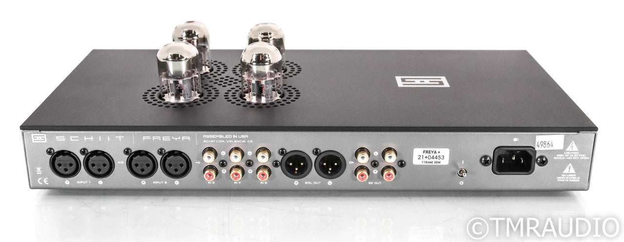 Schiit Freya+ Stereo Tube Hybrid Preamplifier; Black; Remote