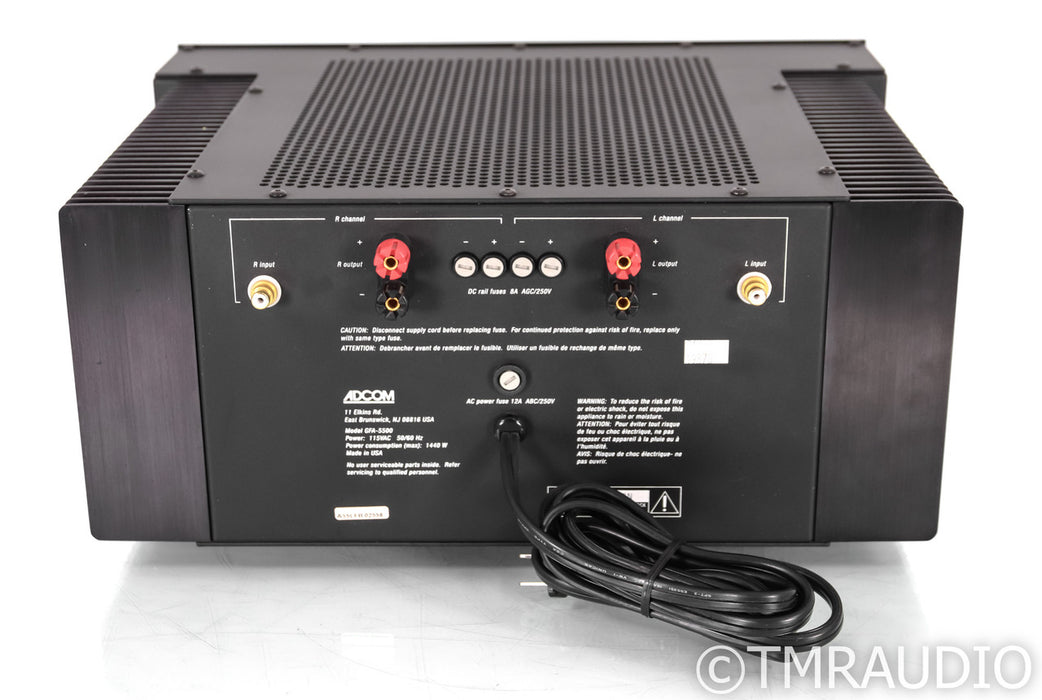 Adcom GFA-5500 Stereo Power Amplifier; Black; GFA5500