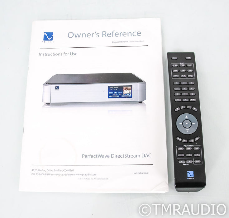 PS Audio PerfectWave DirectStream DAC; D/A Converter; Remote; Black; Bridge II