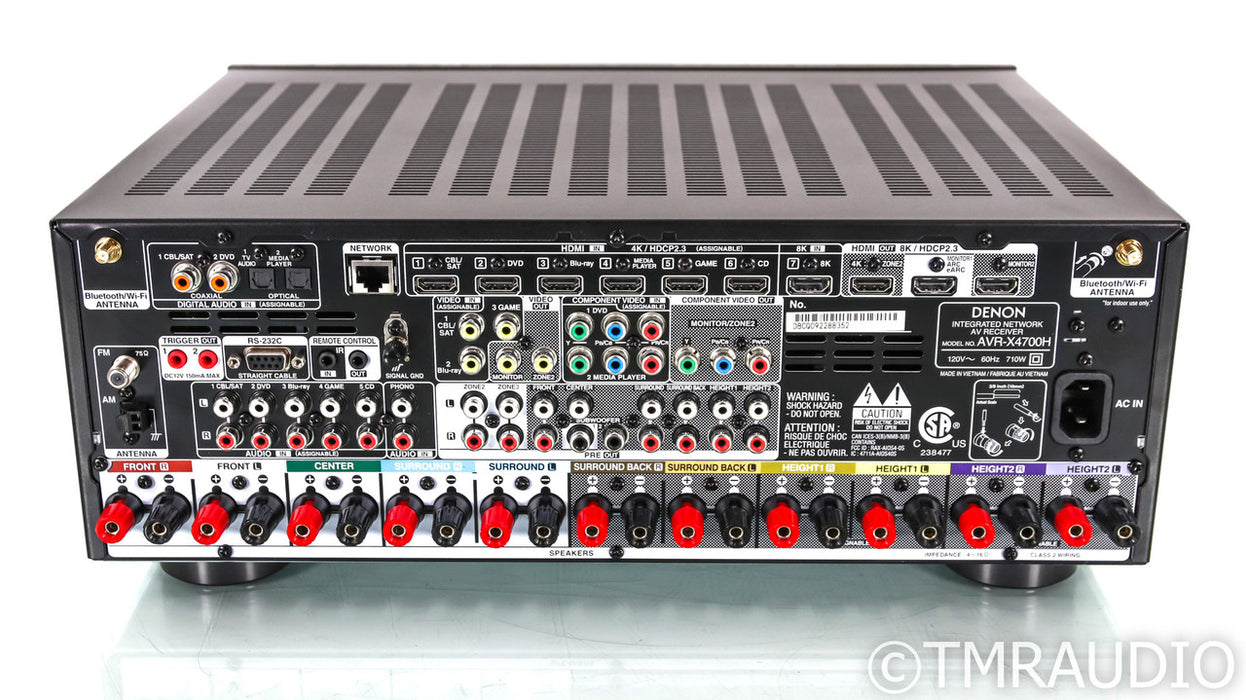Denon AVR-X4700H 9.2 Channel Home Theater Receiver; AVRX4700H; Remote