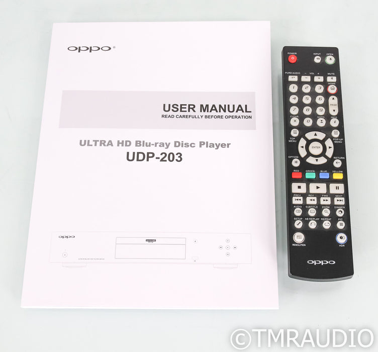 Oppo UDP-203 Universal Disk Player; Remote; UDP203; 4K
