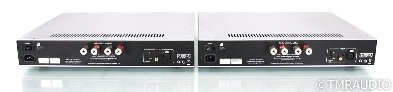 PS Audio Stellar M700 Mono Power Amplifiers; Silver (Used)
