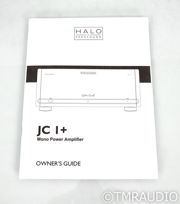 Parasound Halo JC1+ Mono Power Amplifiers; Black Pair