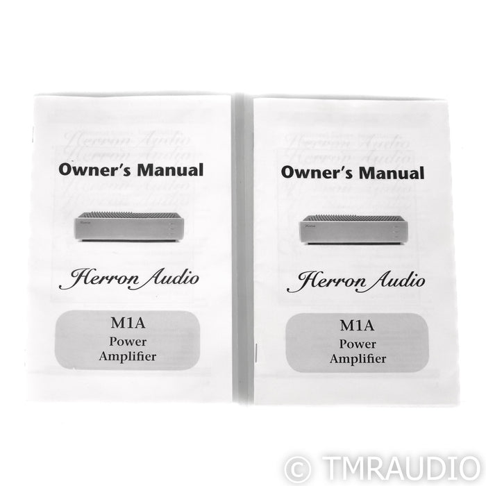 Herron Audio M1A Mono Power Amplifier; Black Pair