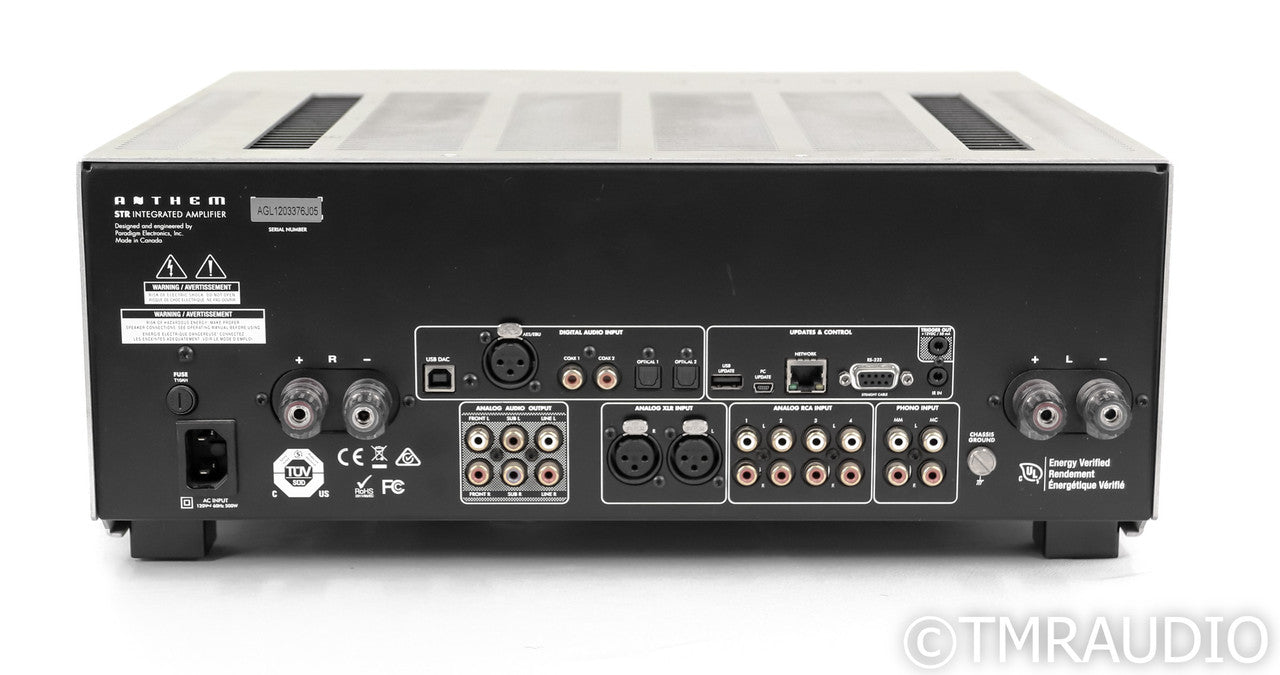 Anthem STR Stereo Integrated Amplifier; Silver; Remote; MM / MC Phono