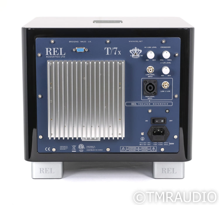 REL T/7x 8" Powered Subwoofer; High Gloss Black