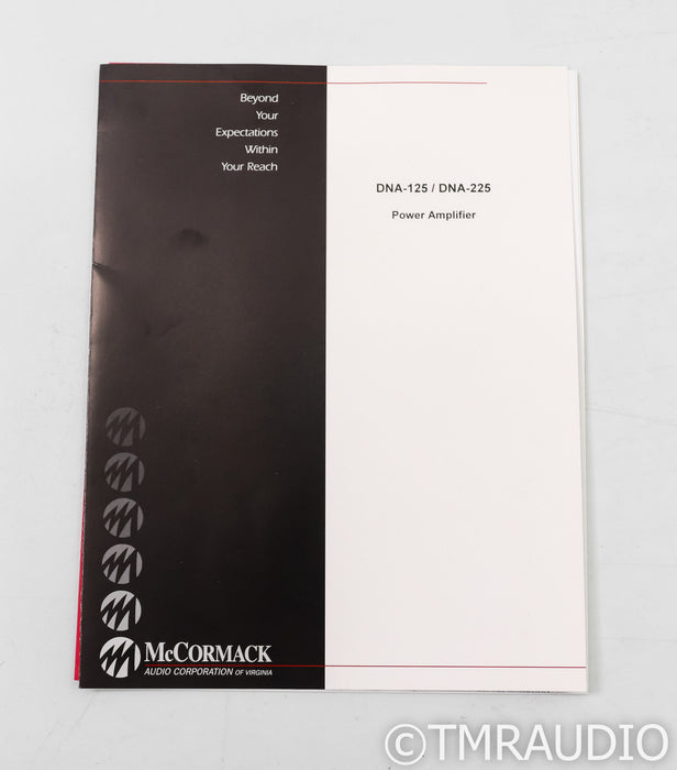 McCormack DNA-225 Stereo Power Amplifier; DNA225