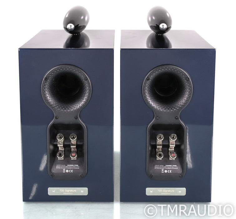 B&W 705 Signature Bookshelf Speakers; Midnight Blue Pair