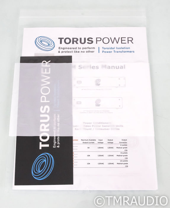 Torus Power RM15 AC Power Line Conditioner; RM-15; Silver