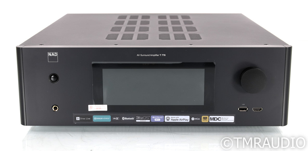 NAD T778 9.2 Channel Home Theater Receiver; Remote; BluOS (Mint / Unused)