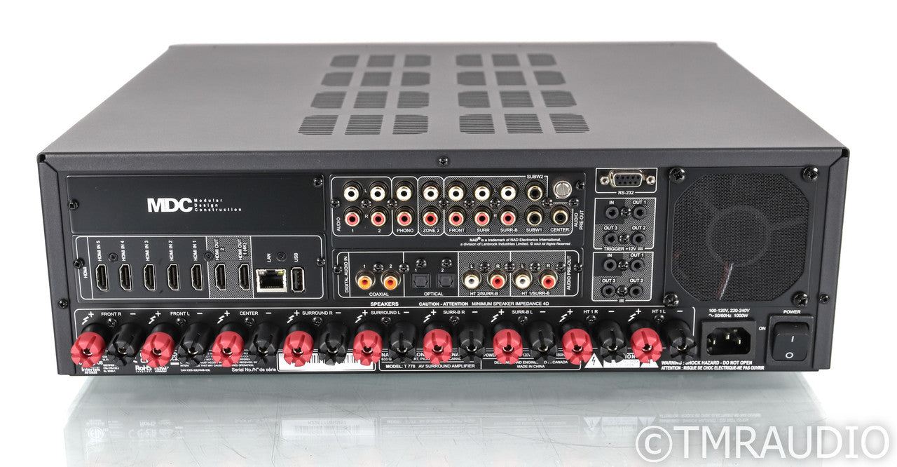 NAD T778 9.2 Channel Home Theater Receiver; Remote; BluOS (Mint / Unused)