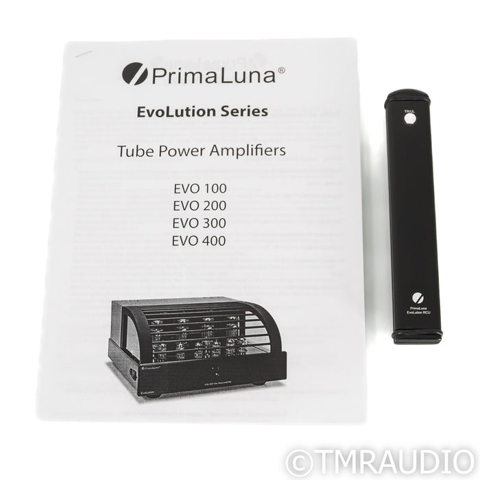 PrimaLuna EVO 400 Stereo Tube Power Amplifier; EVO400; Remote; Black