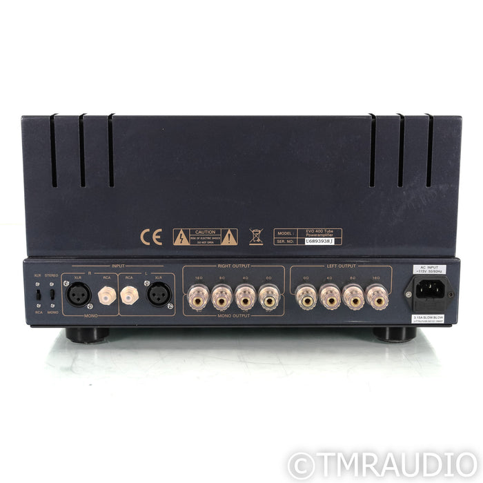 PrimaLuna EVO 400 Stereo Tube Power Amplifier; EVO400; Remote; Black