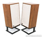 KLH Model Five Bookshelf Speakers; English Walnut Pair with Stands