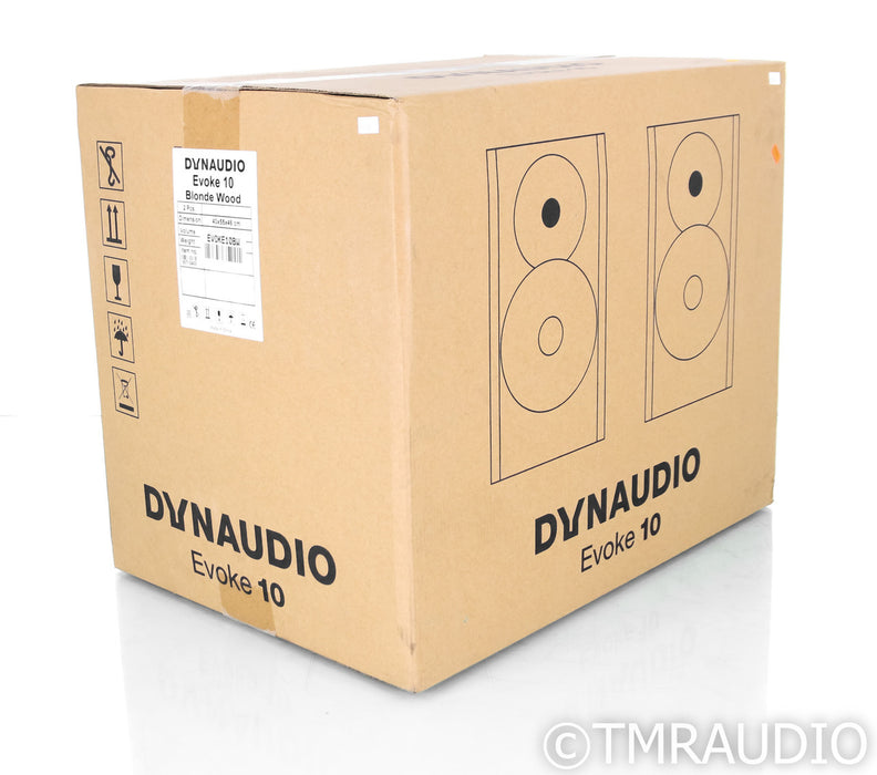 Dynaudio Evoke 10 Bookshelf Speakers; Blonde Wood Pair (New)