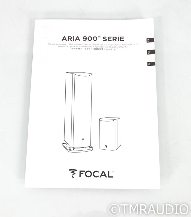 Focal Aria 906 Bookshelf Speakers; High Gloss Black (Mint)