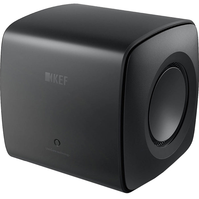 KEF KC62 6.5" Powered Subwoofer; Carbon Black; KC-62