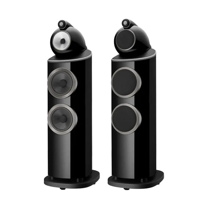B&W 803 D4 Floorstanding Speakers; Gloss Black Pair (New)