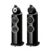 B&W 803 D4 Floorstanding Speakers; Gloss Black Pair (New)