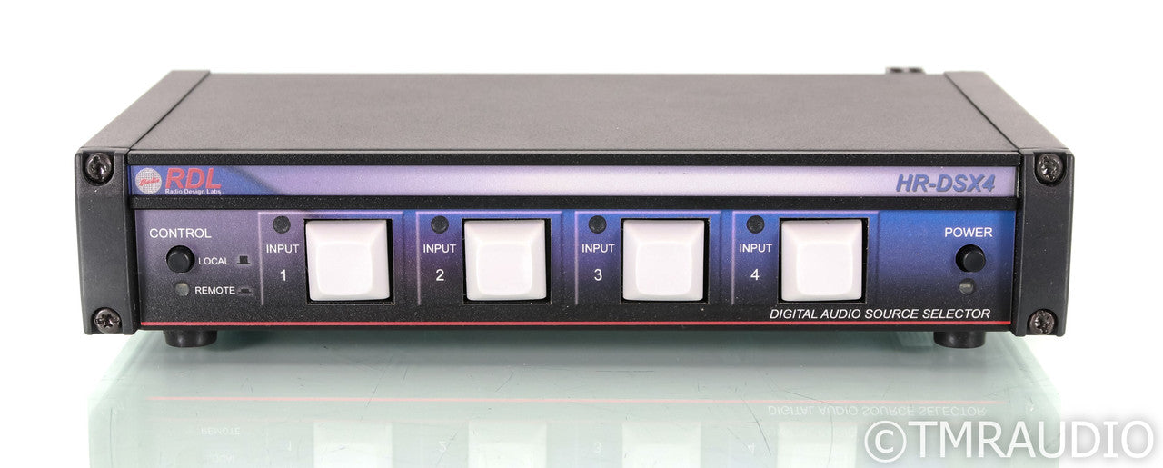 RDL HR-DSX4 Digital Audio Switch; HRDSX4; D/D Converter; PS-24AS PS