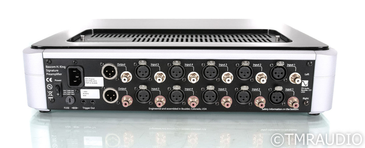 PS Audio BHK Signature Stereo Tube Hybrid Preamplifier; Remote; Silver (Used)