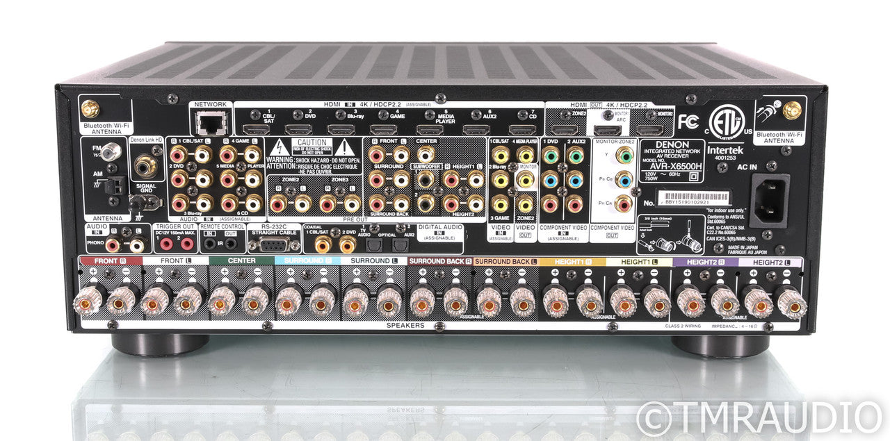 Denon AVR-X6500H 11.2 Channel Home Theatre Receiver; Remote; IMAX dts Ready
